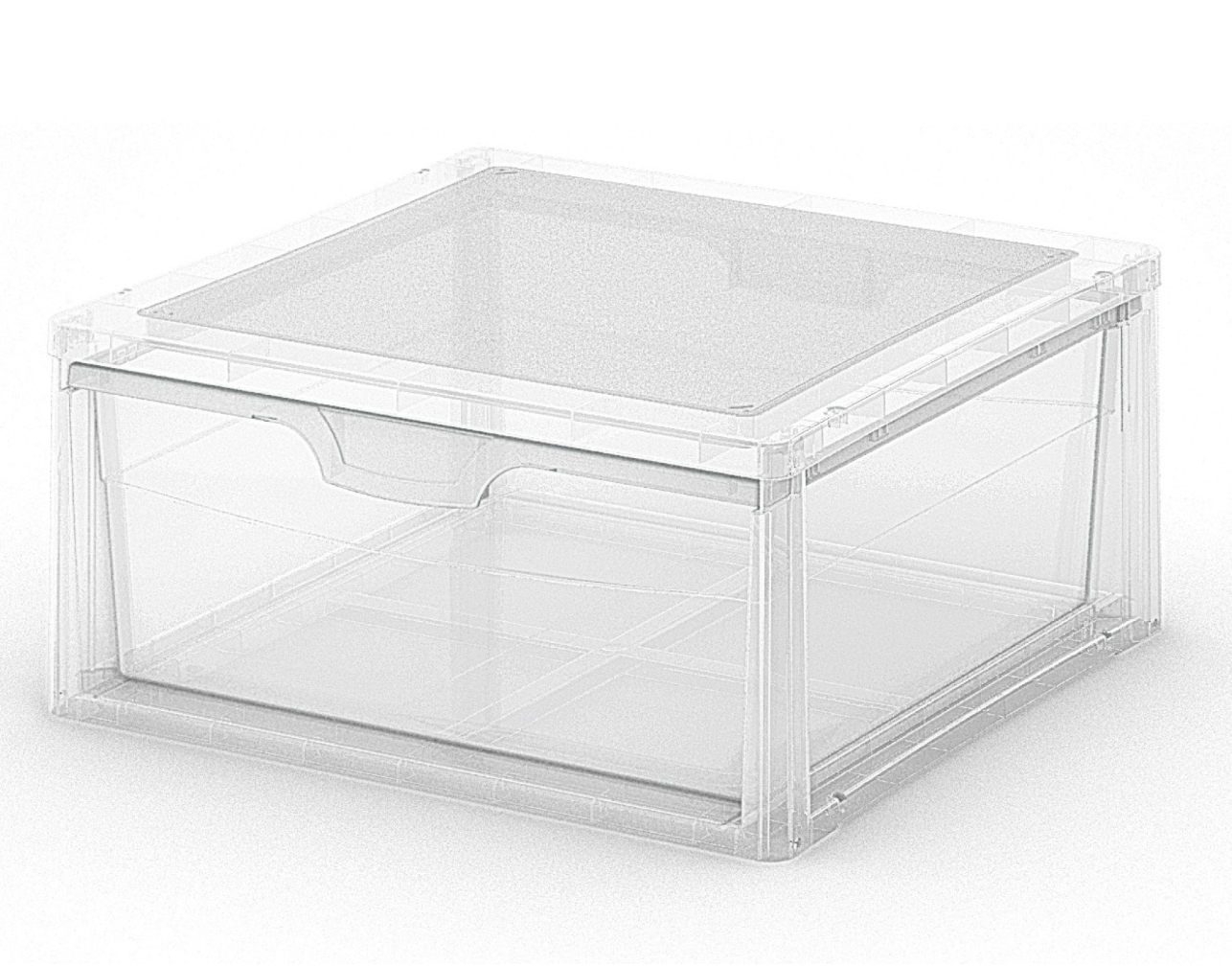 Scatola portaoggetti trasparente 39x38x18cm Keter Scatola portaoggetti trasparente 39x38x18cm Keter